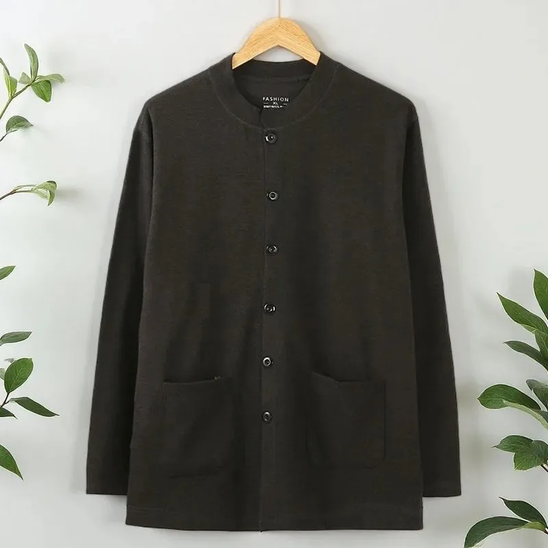 Middle-aged Elderly Men's Velvet Men's Fattened Single-piece Autumn Clothes Loose Warm Base Cardigan Underwear
Middle-aged Elderly Men's Velvet Men's Fattened Single-piece Autumn Clothes Loose Warm Base Cardigan Underwear