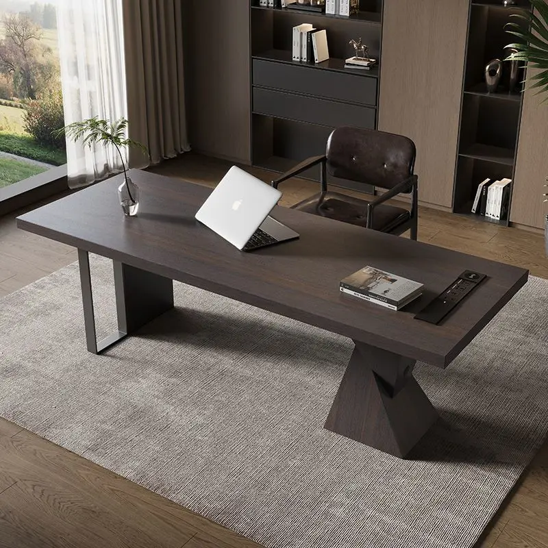 LH desk household with socket light luxury modern solid wood computer desk high sense
LH desk household with socket light luxury modern solid wood computer desk high sense