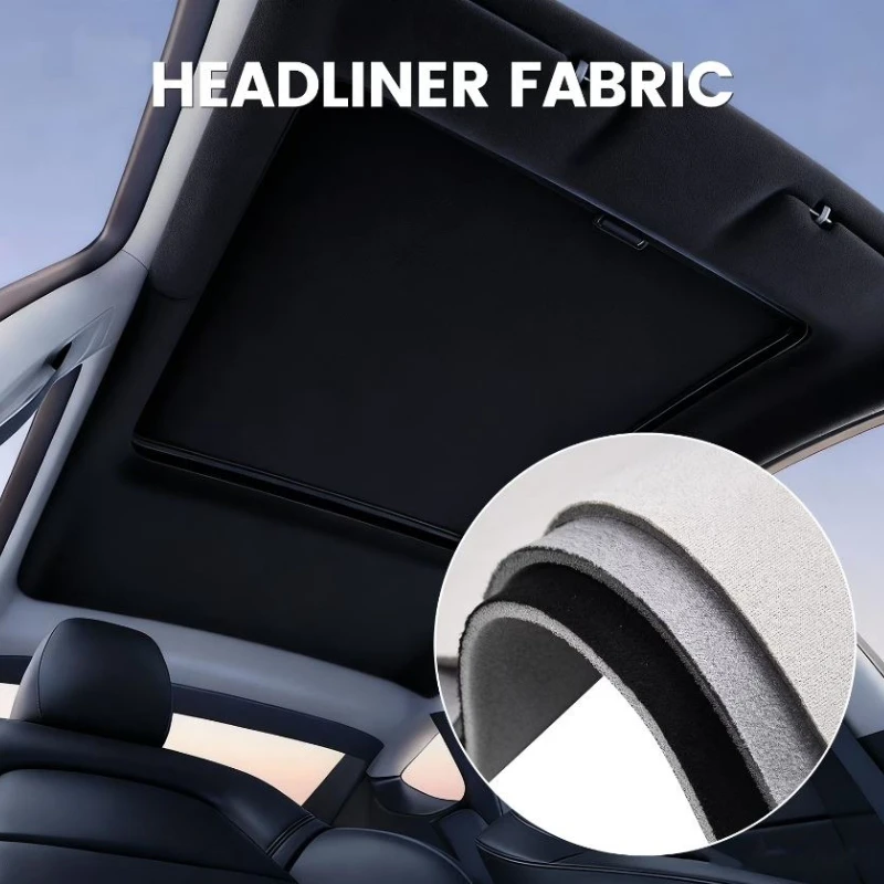 Black Luxury Car Roof Headliner Suede Fabric Foam Backed for Cars Interior Material RV Renovations Upholstery Repair Sky Fabrics
Black Luxury Car Roof Headliner Suede Fabric Foam Backed for Cars Interior Material RV Renovations Upholstery Repair Sky Fabrics