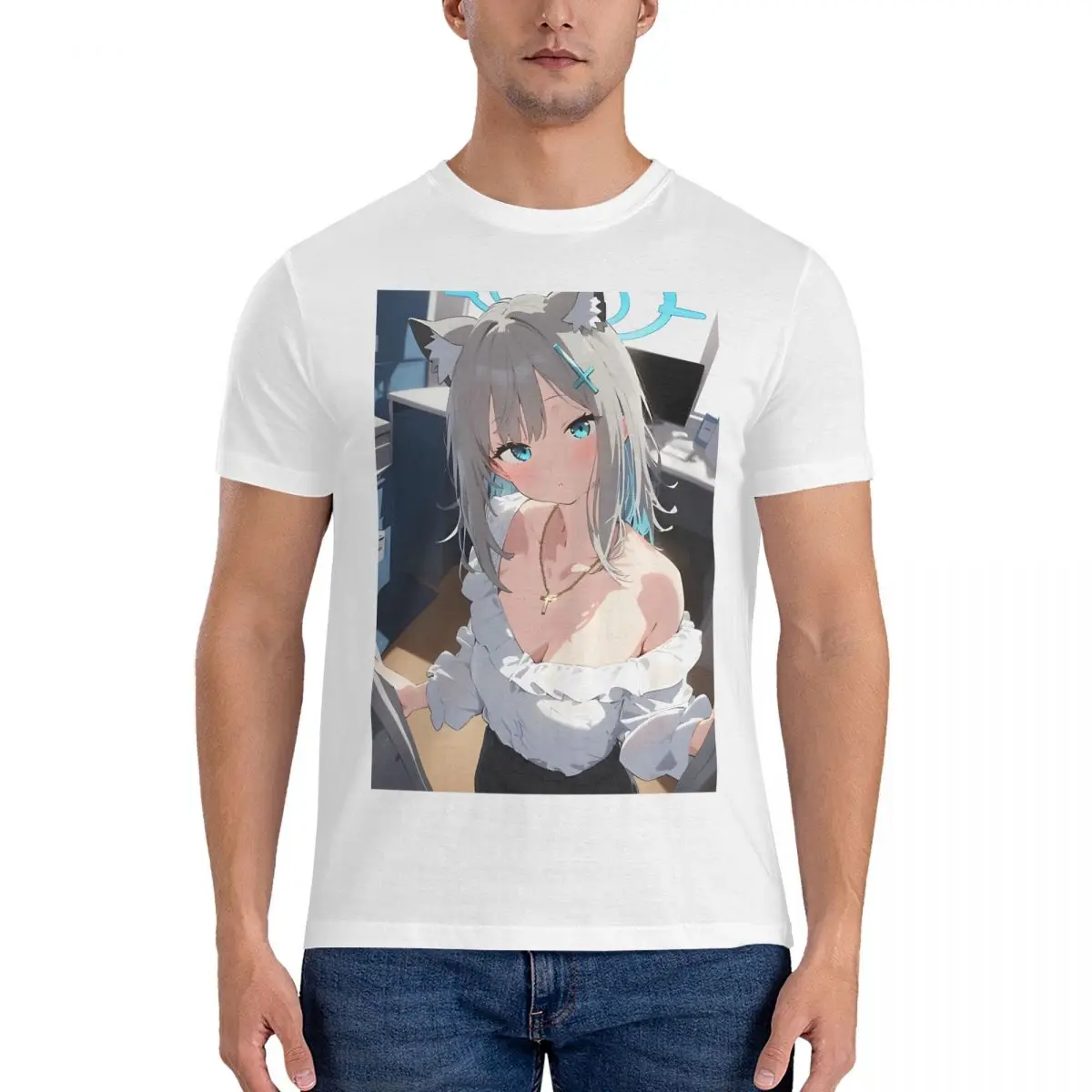 Hipster Kawaii Shiroko Sunaookami Blue Archive T-Shirts Men Crewneck Pure Cotton T Shirt Blue Archive Short Sleeve Tee Shirt
Hipster Kawaii Shiroko Sunaookami Blue Archive T-Shirts Men Crewneck Pure Cotton T Shirt Blue Archive Short Sleeve Tee Shirt