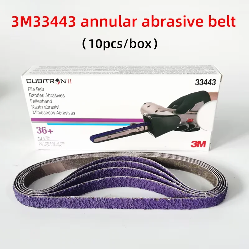 3M33443 Abrasive Belt Pneumatic Belt Machine Sandpaper Welding Spot Weld Rivet Point Grinding 36 Grit 12.7/457.2mm
3M33443 Abrasive Belt Pneumatic Belt Machine Sandpaper Welding Spot Weld Rivet Point Grinding 36 Grit 12.7/457.2mm