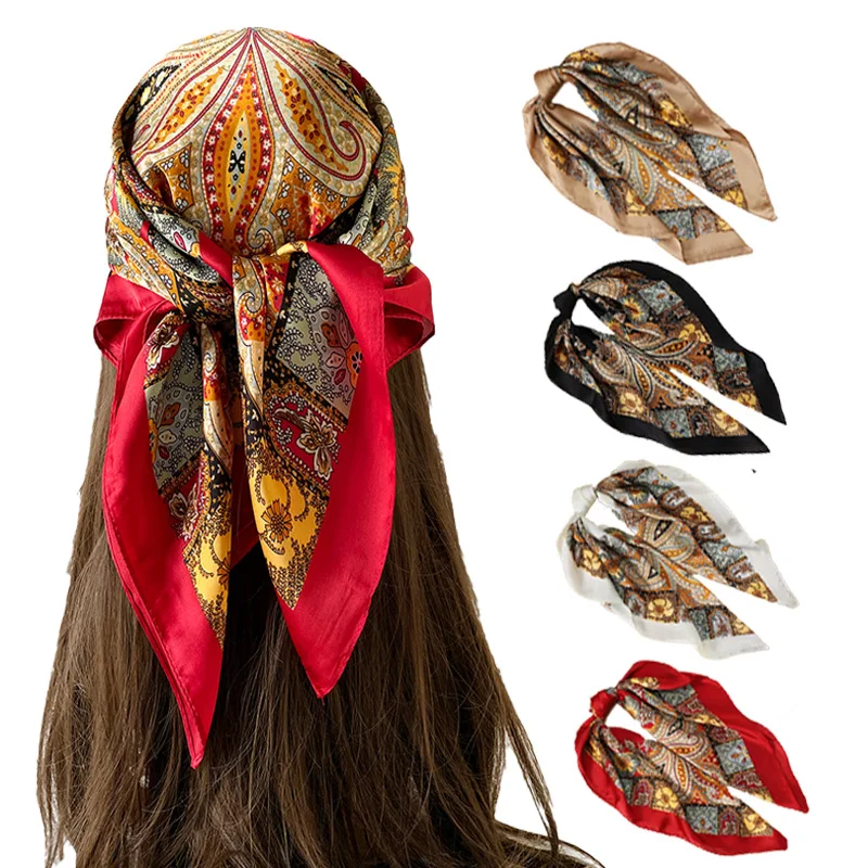 Fashion Small Square Scarf 70cm Satin Cashew Scarf Women's Fashion Simple Elegant Headscarf Square Scarf
Fashion Small Square Scarf 70cm Satin Cashew Scarf Women's Fashion Simple Elegant Headscarf Square Scarf