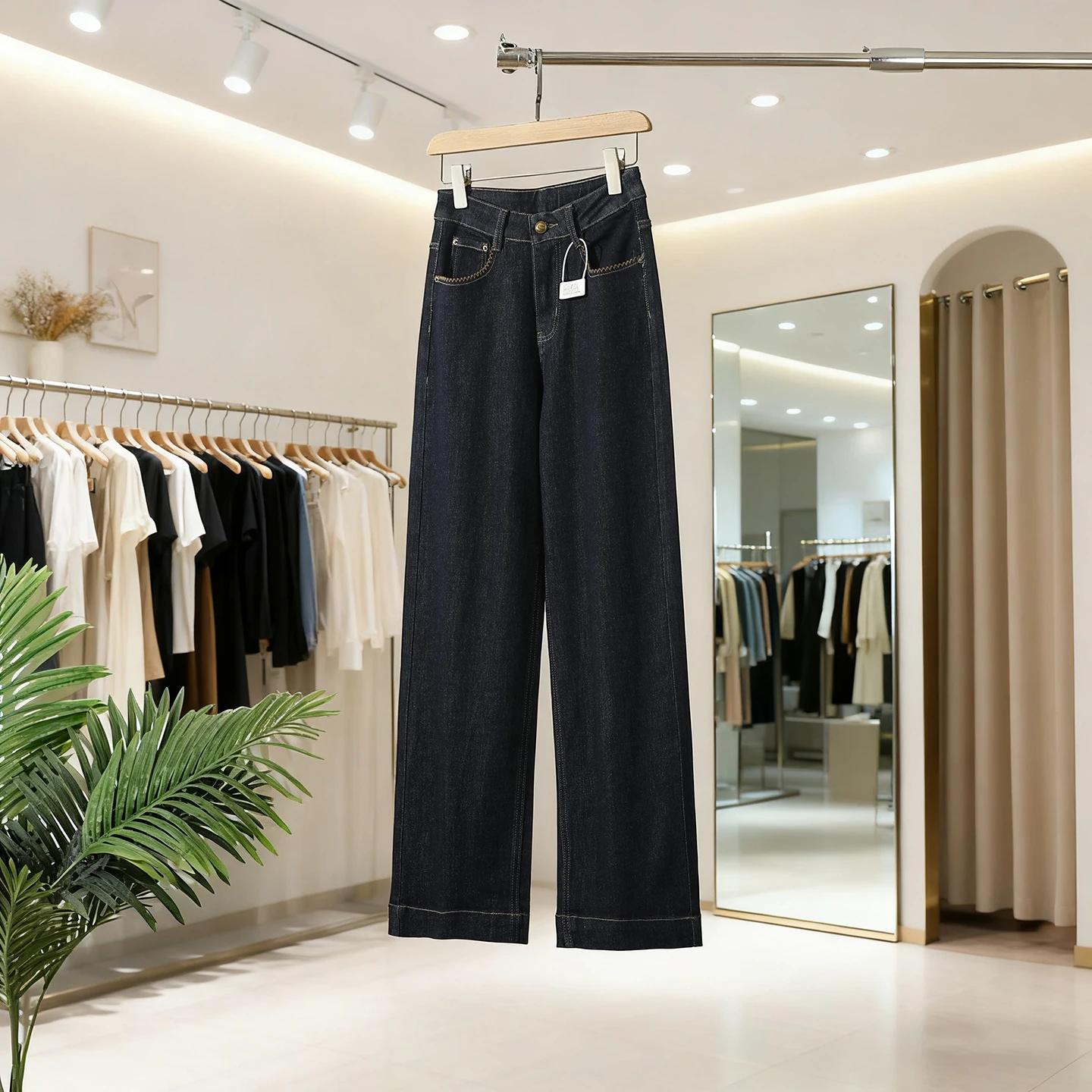 Trade King Slim Fit Straight Leg Jeans Retro Narrow Wide Leg Bright Stitch Versatile Casual Sle Loose Fit l Waist But...
Trade King Slim Fit Straight Leg Jeans Retro Narrow Wide Leg Bright Stitch Versatile Casual Sle Loose Fit l Waist But...