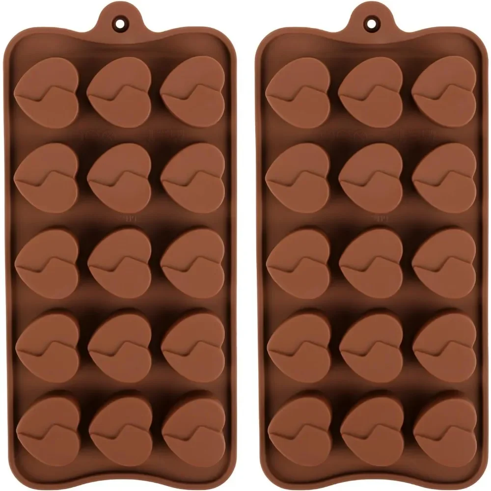 2PCS Dubai Chocolate Mold Silicone Heart Shape Non-Stick Chocolate Bar Maker for Knafeh Pistachio Chocolate Bar Home DIY Mold
2PCS Dubai Chocolate Mold Silicone Heart Shape Non-Stick Chocolate Bar Maker for Knafeh Pistachio Chocolate Bar Home DIY Mold