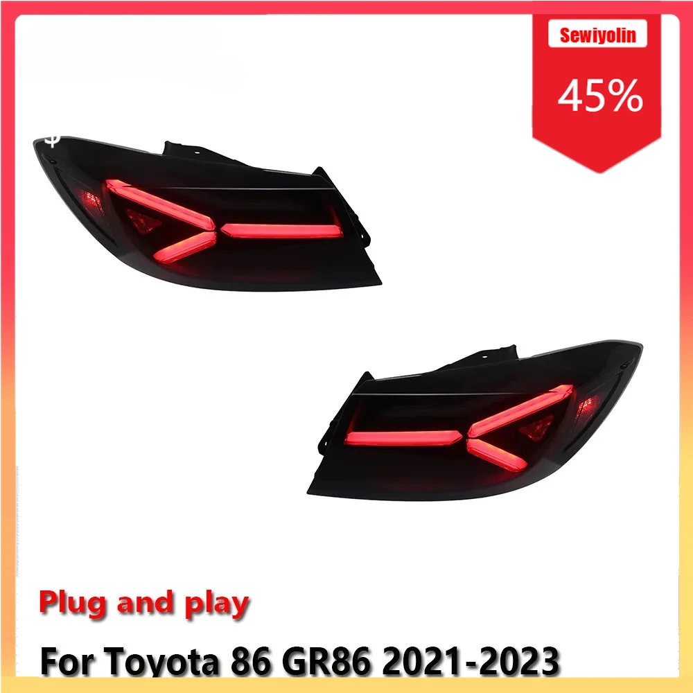 Автомобильный светодиодный задний фонарь, автомобильные детали для Toyota GR86 2021-2023, авто противотуманные DRL, стоп-сигнал, указатель поворота, Plug and Play
Автомобильный светодиодный задний фонарь, автомобильные детали для Toyota GR86 2021-2023, авто противотуманные DRL, стоп-сигнал, указатель поворота, Plug and Play