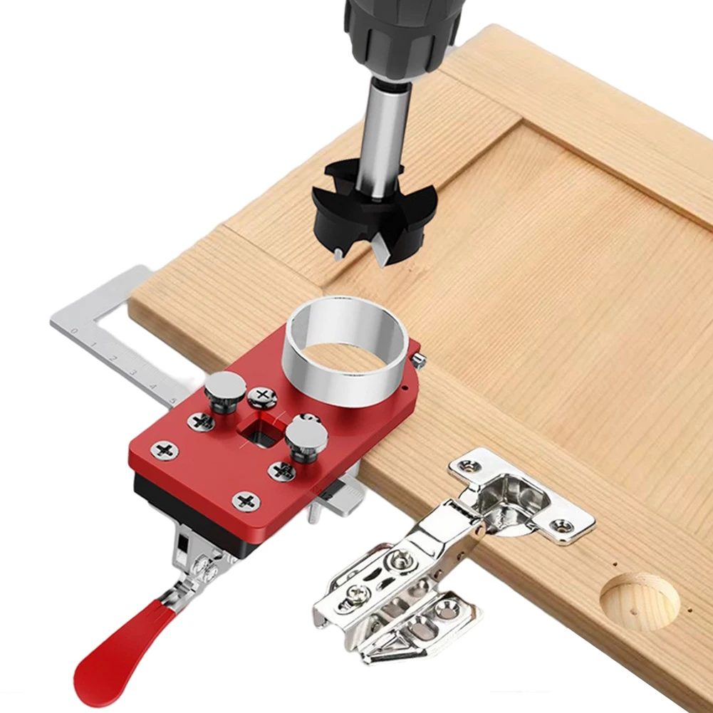 Hinge Drilling Guide Tool Positioning Installation Guide Woodworking Concealed Hinge Drilling Locator for 35mm Cup Hinges
Hinge Drilling Guide Tool Positioning Installation Guide Woodworking Concealed Hinge Drilling Locator for 35mm Cup Hinges