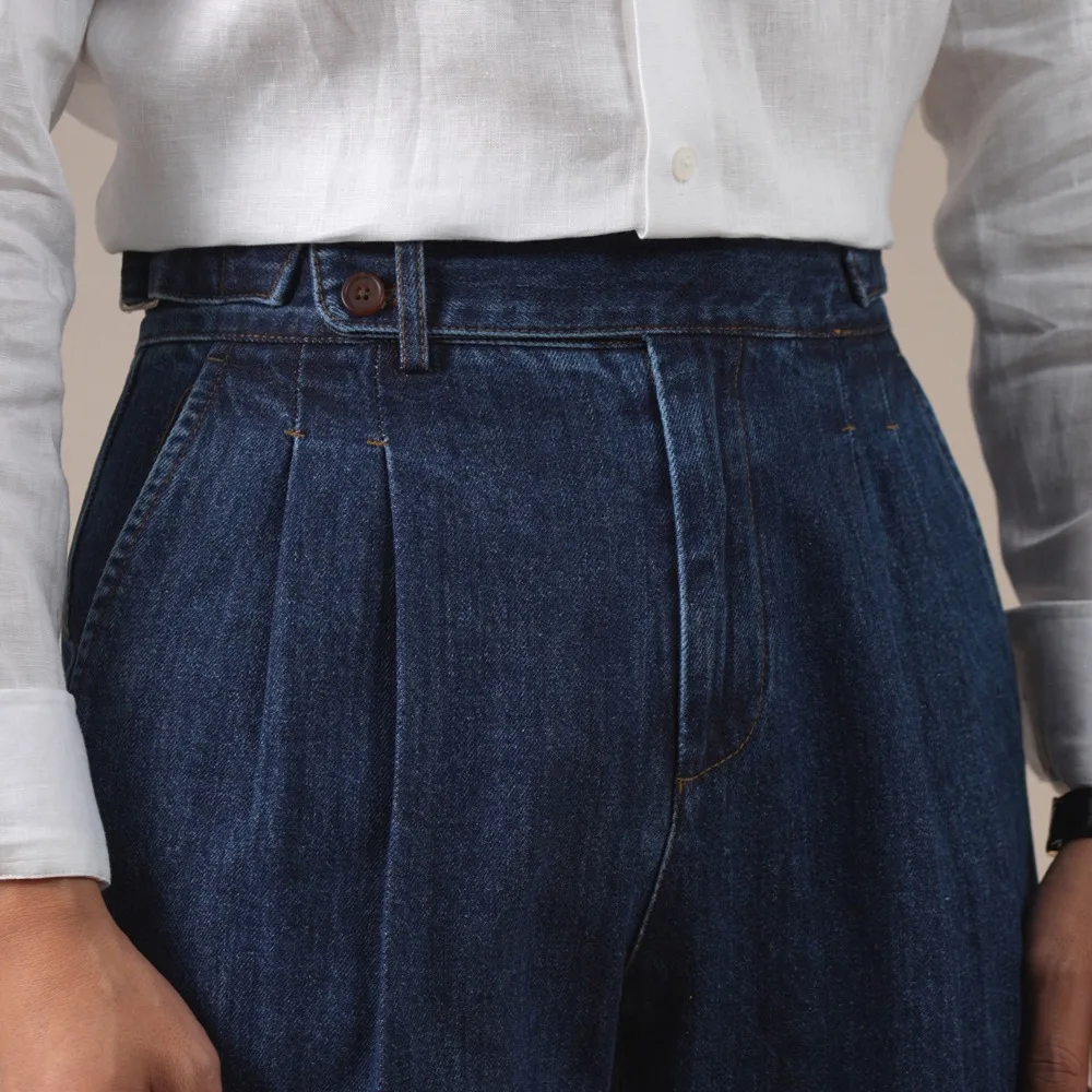 Vintage High-Waisted Men's Business Denim Jeans Men Casual Washed Cotton Versatile Loose Straight-Leg Jeans Moda Hombre 2026
Vintage High-Waisted Men's Business Denim Jeans Men Casual Washed Cotton Versatile Loose Straight-Leg Jeans Moda Hombre 2026