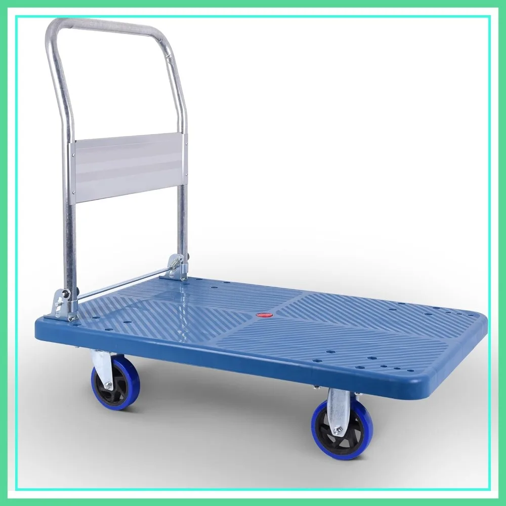 Doppy Push Cart Dolly 660 lbs, Foldable Moving Platform Truck with Swivel Wheels for Loading, Storage, Warehouse
Doppy Push Cart Dolly 660 lbs, Foldable Moving Platform Truck with Swivel Wheels for Loading, Storage, Warehouse