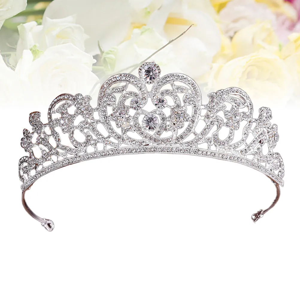 Bridal Water Drill Crown Elegant Alloy Rhinestone Tiara Wedding Hairpiece Party Decoration Silver Crystal Hair Accessories
Bridal Water Drill Crown Elegant Alloy Rhinestone Tiara Wedding Hairpiece Party Decoration Silver Crystal Hair Accessories