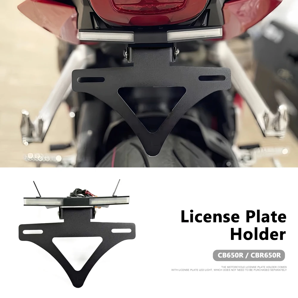 Motorcycle License Plate Mount Number Registration Holder For Honda CB650R CBR 650 R CBR650R 2021-2025 2024 Tail Light Bracket
Motorcycle License Plate Mount Number Registration Holder For Honda CB650R CBR 650 R CBR650R 2021-2025 2024 Tail Light Bracket
