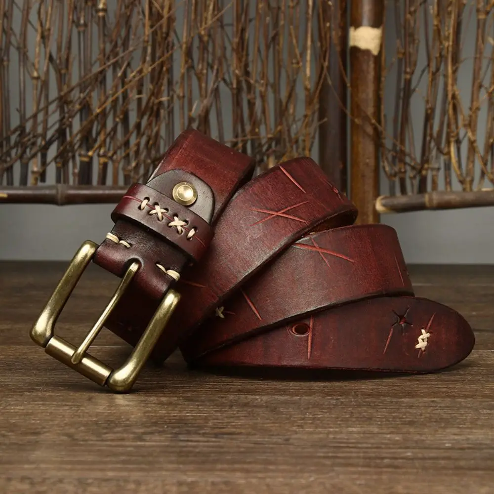 3.8CM Genuine Leather Belt Trendy Brand Luxury Design Pin Buckle Belt Versatile High-end Business Denim Belt
3.8CM Genuine Leather Belt Trendy Brand Luxury Design Pin Buckle Belt Versatile High-end Business Denim Belt