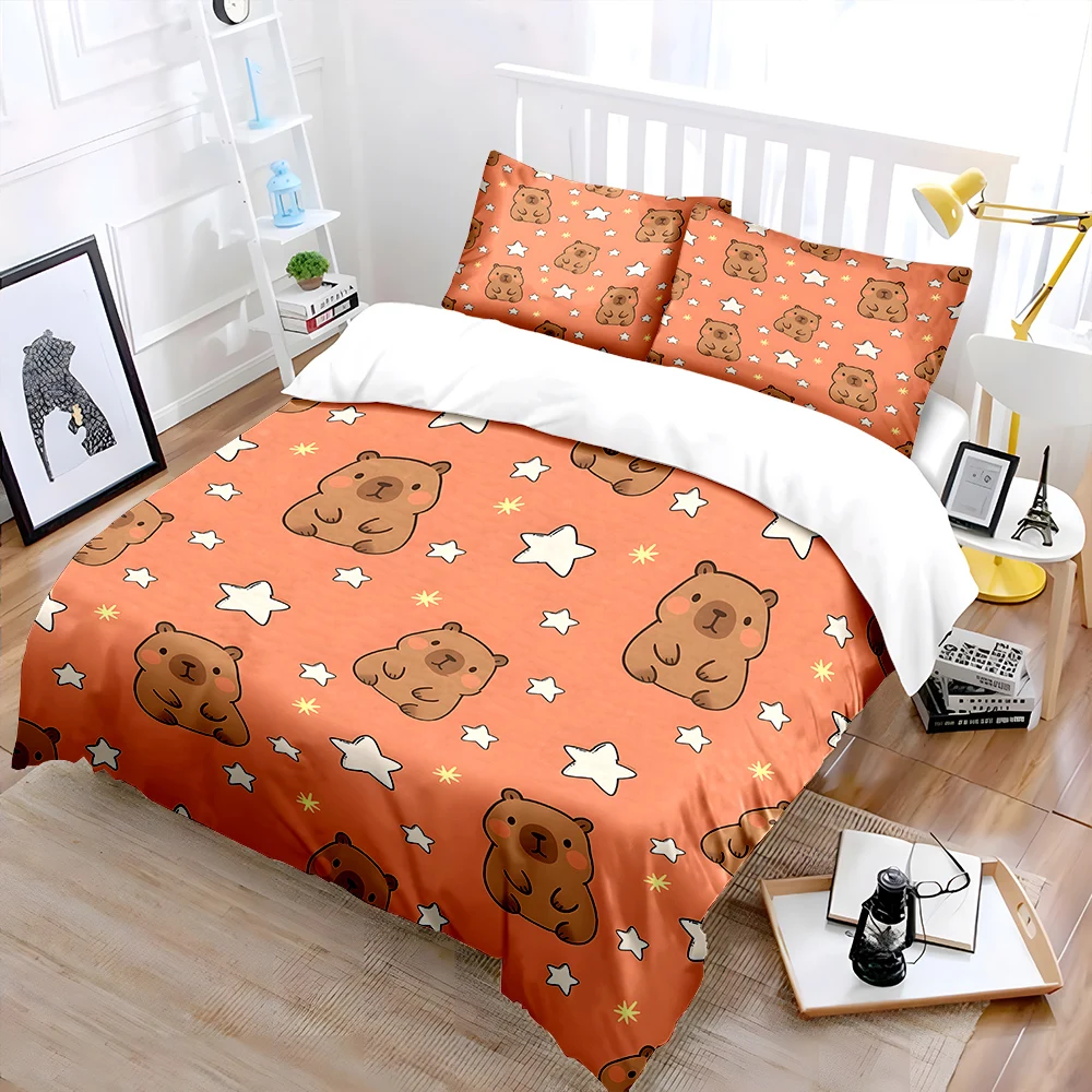 Cartoon bears and stars pattern Bedding Set for Kids Luxury Gift 3pcs Digital Print Comforter Set Soft Comfortable Breathable
Cartoon bears and stars pattern Bedding Set for Kids Luxury Gift 3pcs Digital Print Comforter Set Soft Comfortable Breathable
