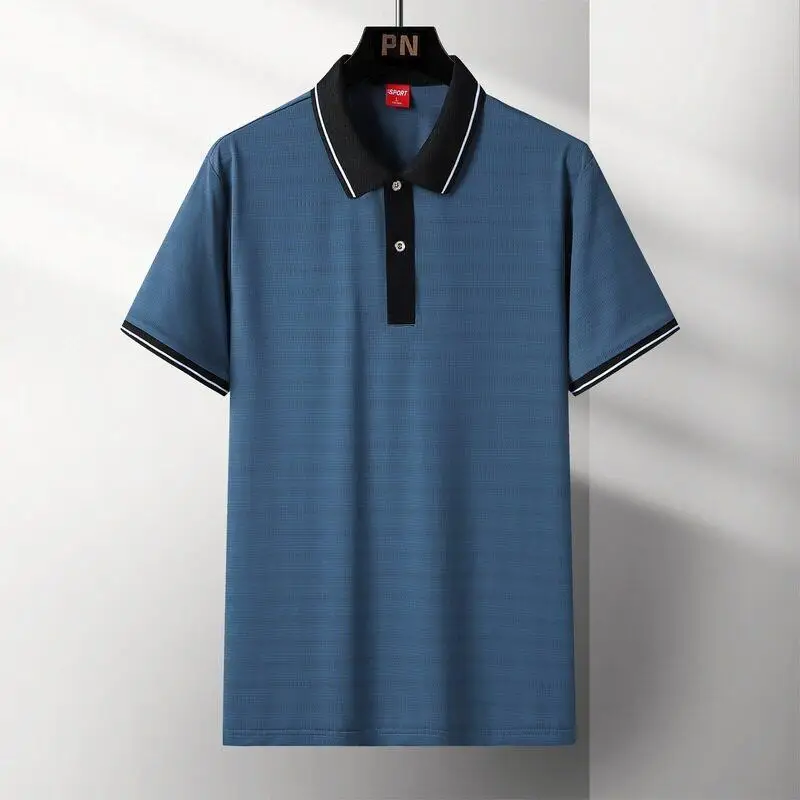 New Ice Silk Short Sleeve Shirt Trendy Brand Mid-aged And Elderly Turn-down Collar T-shirt for Dad Father's Day Clothes
New Ice Silk Short Sleeve Shirt Trendy Brand Mid-aged And Elderly Turn-down Collar T-shirt for Dad Father's Day Clothes
