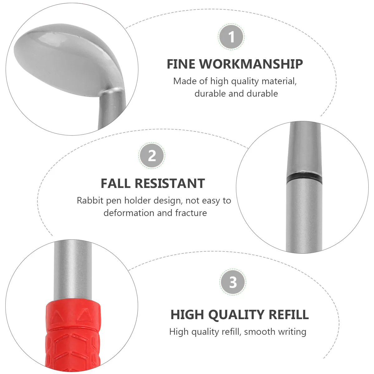 4Pcs Golf Ballpoint Pen Set Alloy Desktop Ornament Mini Putter Pen Interesting Desk Gift for Men Office Decor
4Pcs Golf Ballpoint Pen Set Alloy Desktop Ornament Mini Putter Pen Interesting Desk Gift for Men Office Decor