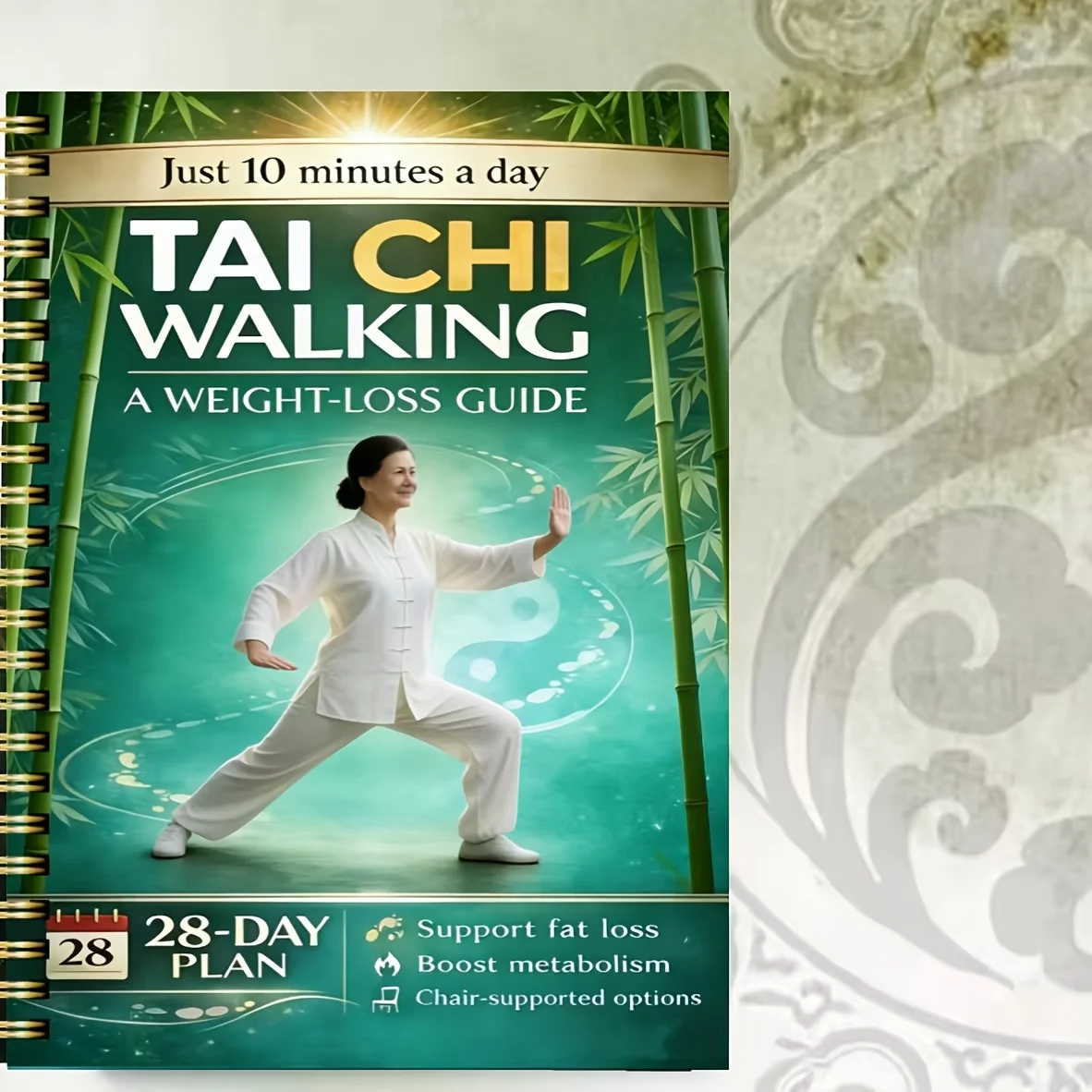 Tai Chi Walking: A Weight-Loss Guide, Just 10 Minutes a Day, 28-Day Plan with Chair-Supported Options, Gentle Exercise to Support Loss& Boost Metabolism, Perfect for Seniors& Beginners, Ideal for Home Fitness
Tai Chi Walking: A Weight-Loss Guide, Just 10 Minutes a Day, 28-Day Plan with Chair-Supported Options, Gentle Exercise to Support Loss& Boost Metabolism, Perfect for Seniors& Beginners, Ideal for Home Fitness