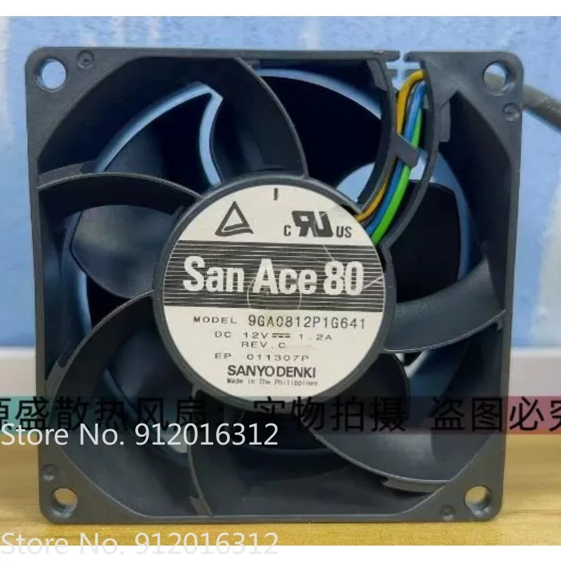 New Cooler Fan for Sanyo 8038 9GA0812P1G641 12V 1.2A 4-wire PWM Function Violent Fan
New Cooler Fan for Sanyo 8038 9GA0812P1G641 12V 1.2A 4-wire PWM Function Violent Fan
