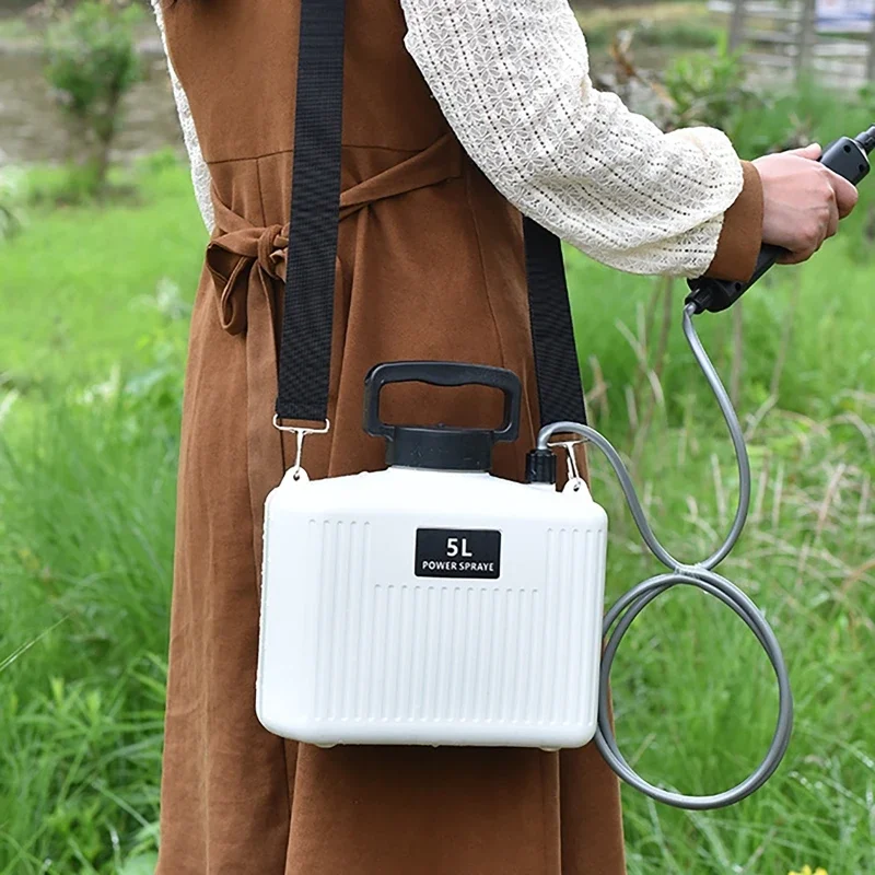 Electric Watering Can 5L Electric Shoulder Sprayer Retractable Spray Lever Household Agricultural Gardening Spraying Can
Electric Watering Can 5L Electric Shoulder Sprayer Retractable Spray Lever Household Agricultural Gardening Spraying Can
