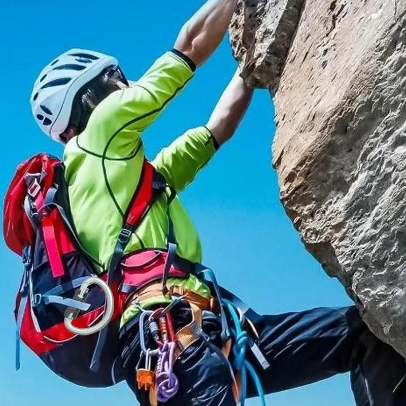 Rock Climbing Carabiners Safety Large Rock Clips D Shape Screw Lock Autolock Carabiner Clip Outdoor Equipment For Rock Climbing
Rock Climbing Carabiners Safety Large Rock Clips D Shape Screw Lock Autolock Carabiner Clip Outdoor Equipment For Rock Climbing