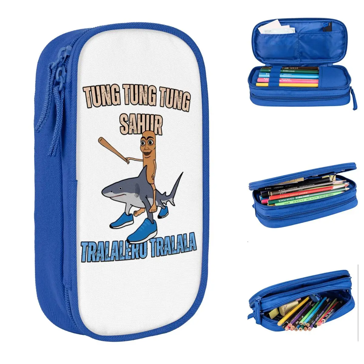 Tung Tung Tung X Tralalero Tralala Pencil Case Italian Brainrot Meme Pencil Pouch Pen Box Big Capacity Bag Zipper Stationery
Tung Tung Tung X Tralalero Tralala Pencil Case Italian Brainrot Meme Pencil Pouch Pen Box Big Capacity Bag Zipper Stationery