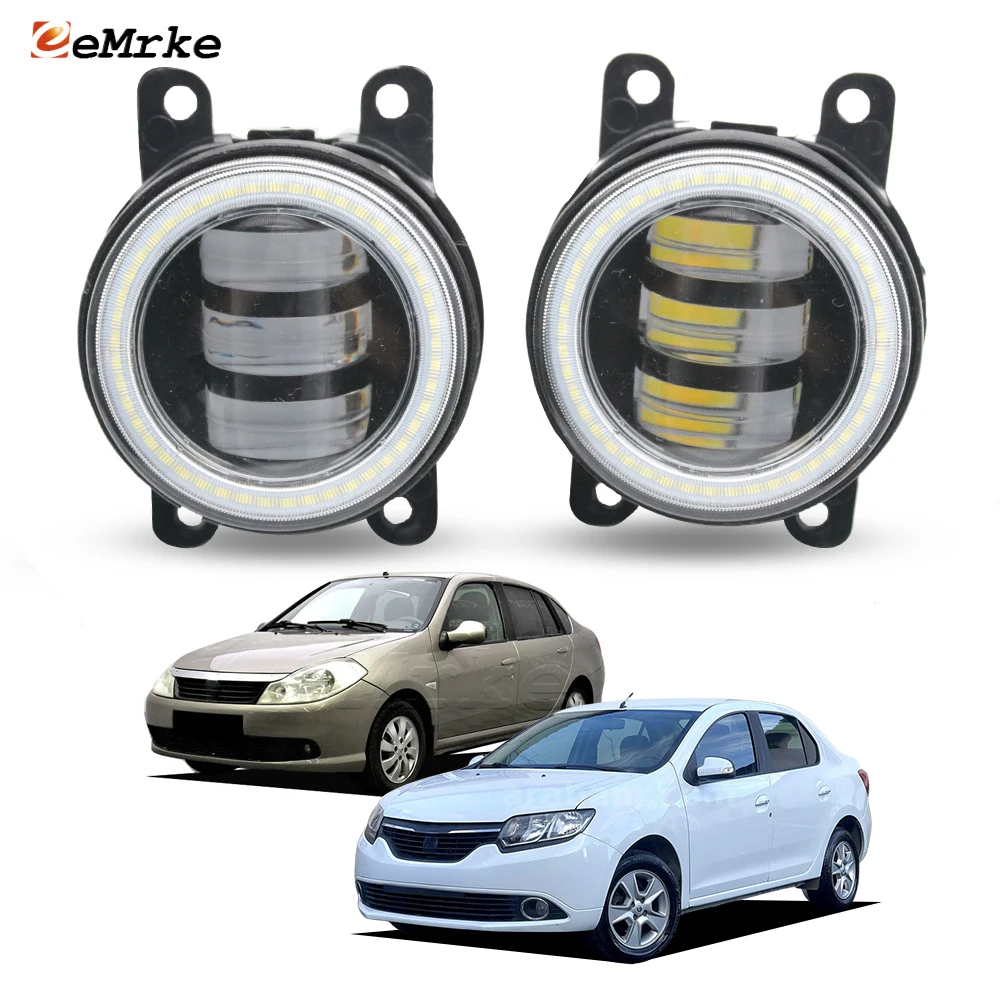 2Pcs White or Yellow Led Fog Lights 40W / 50W Upgrade Angel Eye DRL Lamp For Renault Thalia Symbol II LU1/2 Symbol 3 2008-2020
2Pcs White or Yellow Led Fog Lights 40W / 50W Upgrade Angel Eye DRL Lamp For Renault Thalia Symbol II LU1/2 Symbol 3 2008-2020