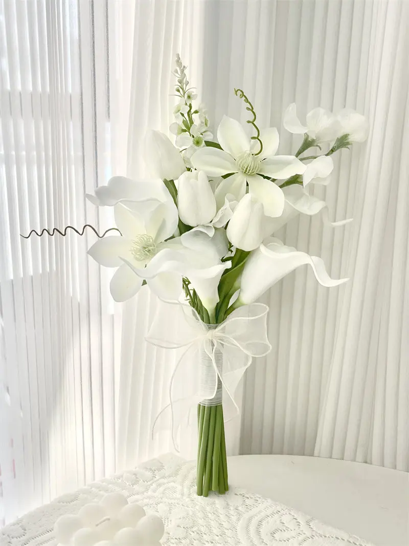 Искусственные цветы тюльпана Искусственные лилии каллы Цветочный свадебный букет Букет подружки невесты с свадебной церемонией Фестивали Декор
Искусственные цветы тюльпана Искусственные лилии каллы Цветочный свадебный букет Букет подружки невесты с свадебной церемонией Фестивали Декор