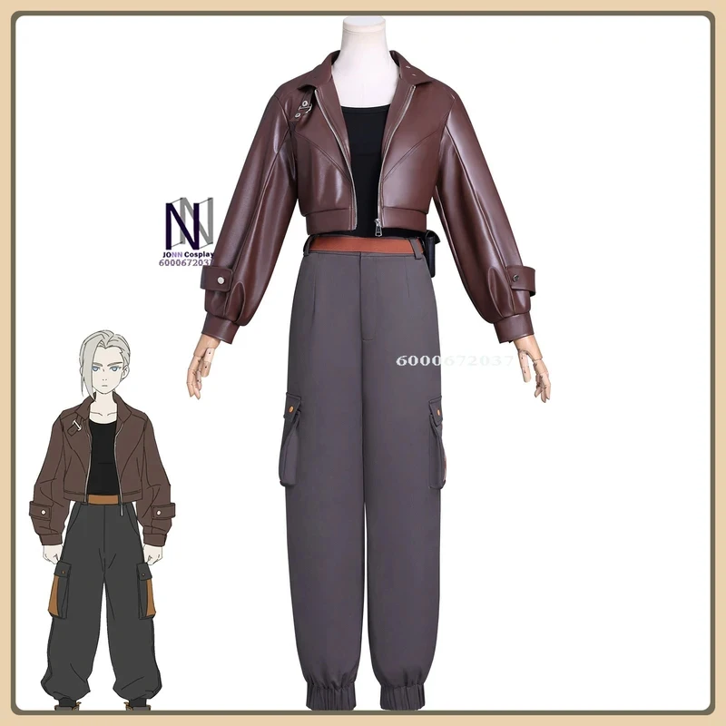 ABC123Hot Shikano Role Playing (Vintage Style) Distressed Brown Leather Suit+ Belt High Quality Cosplay Costume x,3;b'2.
ABC123Hot Shikano Role Playing (Vintage Style) Distressed Brown Leather Suit+ Belt High Quality Cosplay Costume x,3;b'2.
