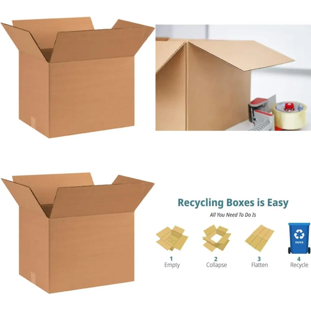 25-Pack 12x12x16 Inches Corrugated Cardboard Boxes for Shipping, Packing, and Moving
25-Pack 12x12x16 Inches Corrugated Cardboard Boxes for Shipping, Packing, and Moving