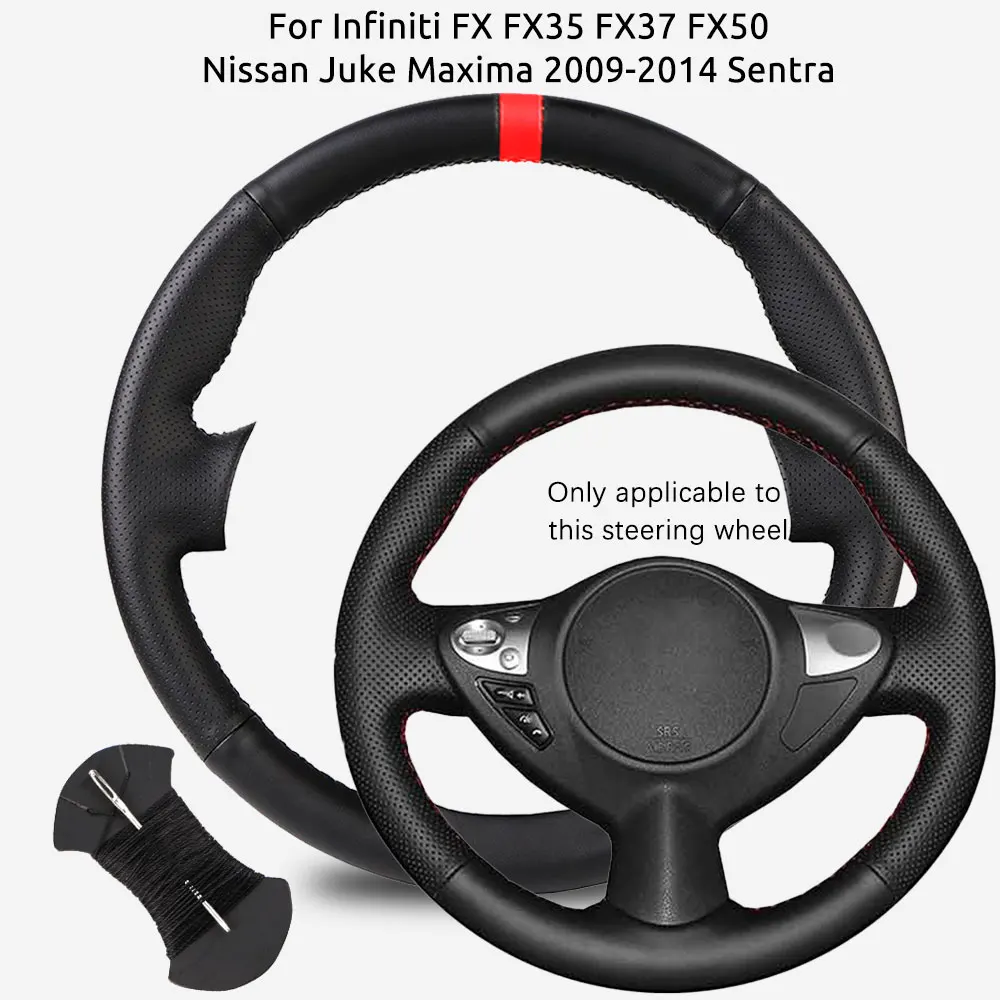 Custom For Infiniti FX FX35 FX37 FX50 Nissan Juke Maxima 2009-2014 Sentra Car Steering Wheel Cover Microfiber Leather Anti-Slip
Custom For Infiniti FX FX35 FX37 FX50 Nissan Juke Maxima 2009-2014 Sentra Car Steering Wheel Cover Microfiber Leather Anti-Slip