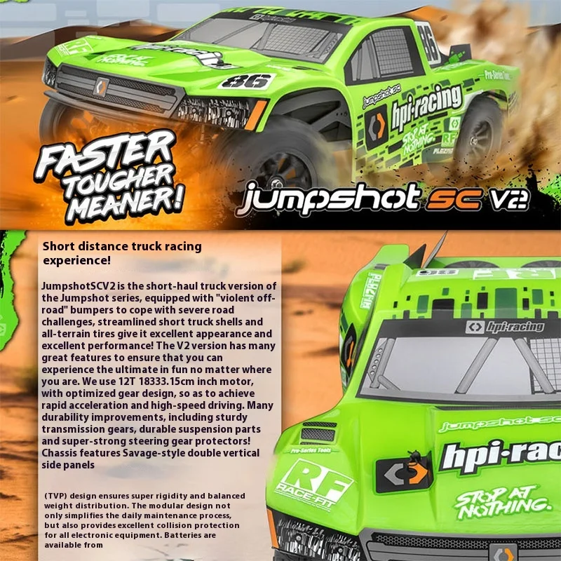 Hpi Jumpshot Sc V2 Flux Электрическая щетка с дистанционным управлением 1/10 Двухколесный привод Короткая карта Внедорожник 160261 Детский подарок
Hpi Jumpshot Sc V2 Flux Электрическая щетка с дистанционным управлением 1/10 Двухколесный привод Короткая карта Внедорожник 160261 Детский подарок