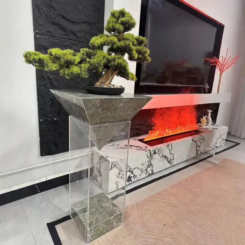 Luxury stone slab edge few living room suspended flower stand hotel decorative pillar
Luxury stone slab edge few living room suspended flower stand hotel decorative pillar