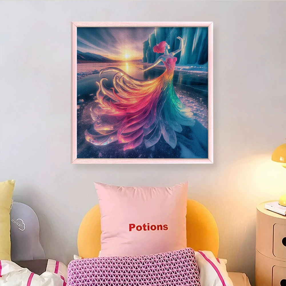 Full Embroidery cotton Thread 14CT Printed Girl Cross Stitch Kit Art 40x40cm
Full Embroidery cotton Thread 14CT Printed Girl Cross Stitch Kit Art 40x40cm