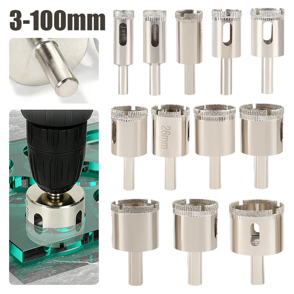 1Pc 3-100mm Glass Hole Saw Diamond Coated Drill Bit for Glass, Tile, Marble, Ceramic, Granite
1Pc 3-100mm Glass Hole Saw Diamond Coated Drill Bit for Glass, Tile, Marble, Ceramic, Granite