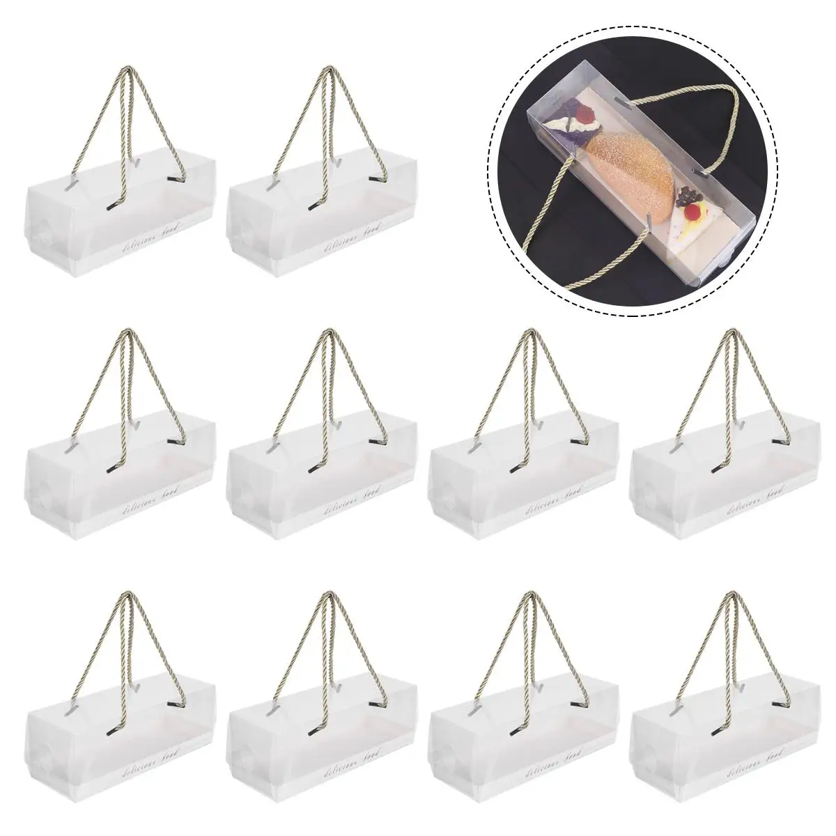 10 Pcs Cake Packaging Boxes Food Grade Safe Standard Size Dessert Containers Ideal for Parties Lightweight Easy to Use
10 Pcs Cake Packaging Boxes Food Grade Safe Standard Size Dessert Containers Ideal for Parties Lightweight Easy to Use