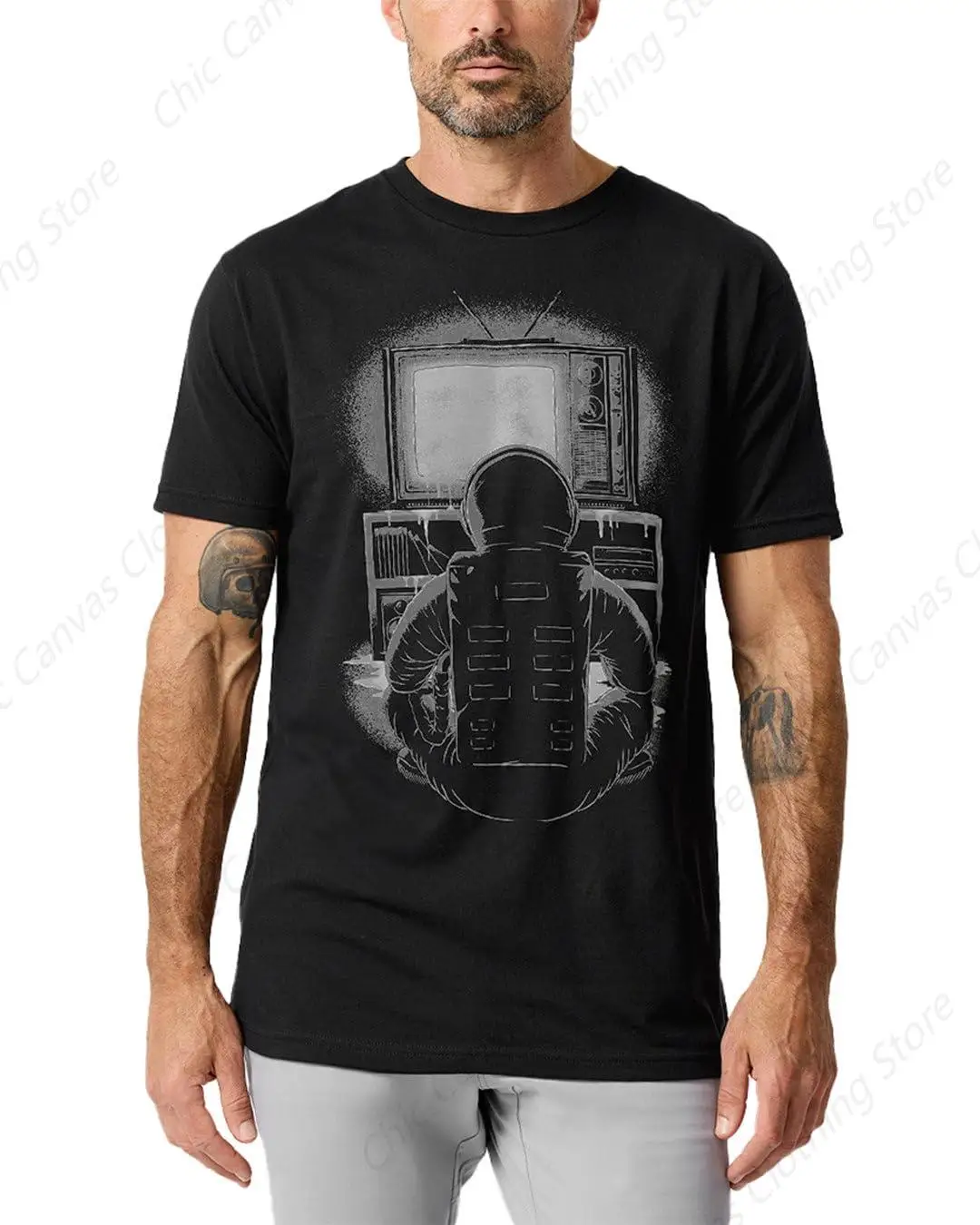 Lost Transmission Pattern Men's T-shirt Pure Cotton Round Neck Short Sleeve Design T-shirt
Lost Transmission Pattern Men's T-shirt Pure Cotton Round Neck Short Sleeve Design T-shirt