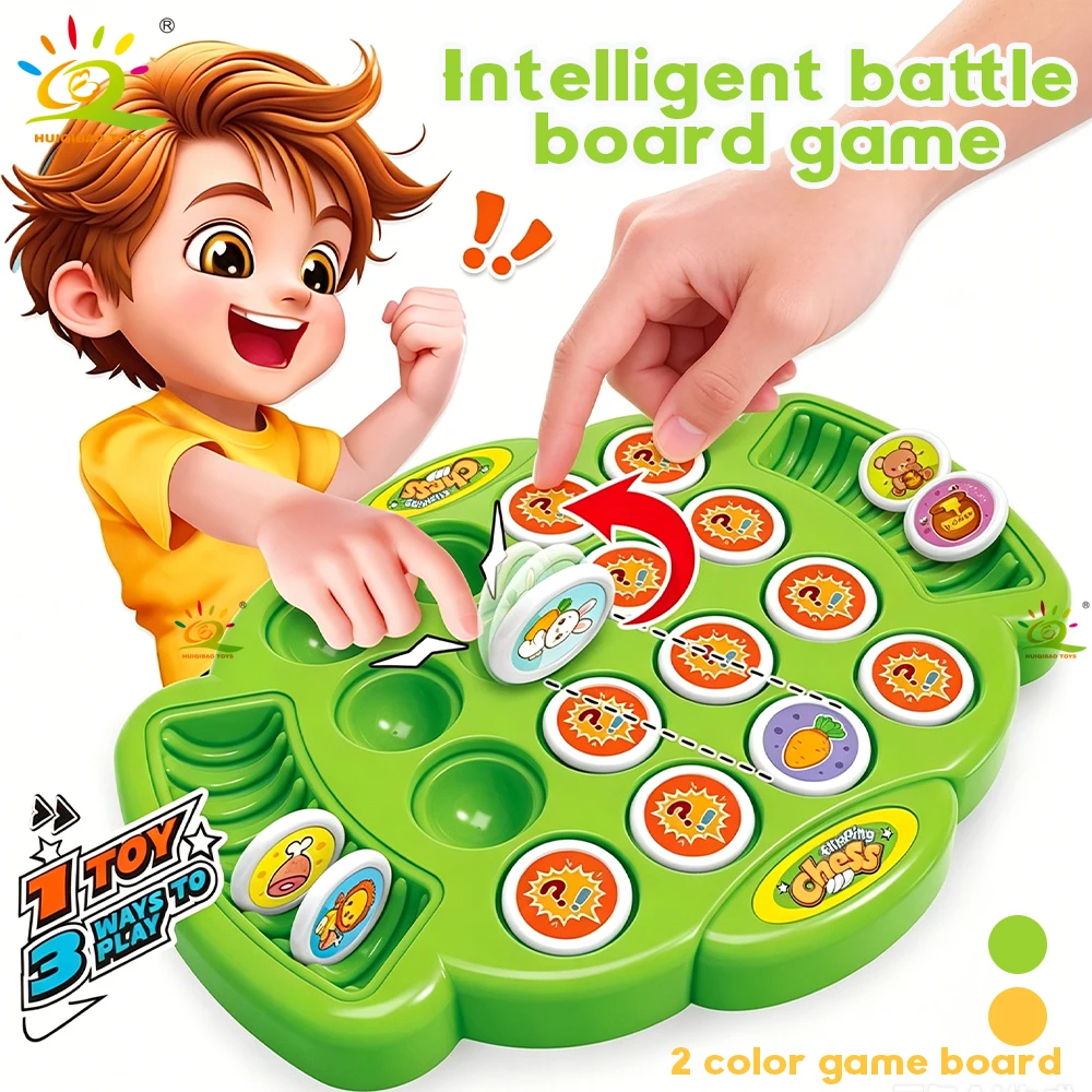 HUIQIBAO Dual-Side Flip Board Strategy Game for 2 Players Logic Training Educat for 2 Players Logic Training Educational Toy
HUIQIBAO Dual-Side Flip Board Strategy Game for 2 Players Logic Training Educat for 2 Players Logic Training Educational Toy