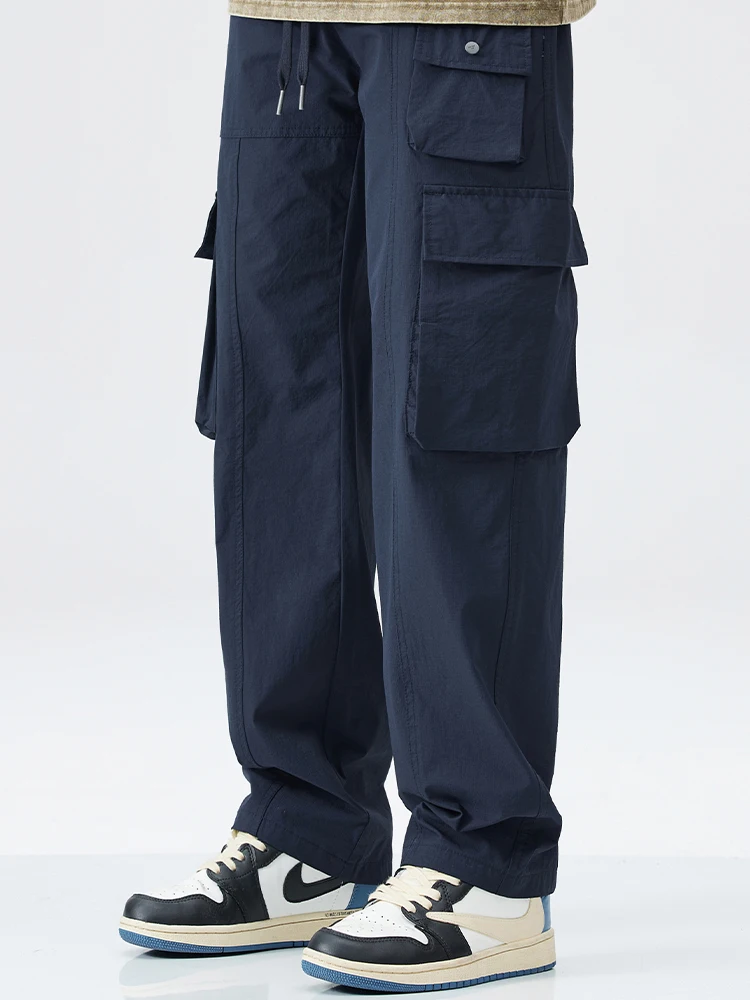 Loose Straight Leg Ice Silk Casual Pants Men's Trendy Brand Summer Lightweight Qui Dry Trousers Multi ket Workwear
Loose Straight Leg Ice Silk Casual Pants Men's Trendy Brand Summer Lightweight Qui Dry Trousers Multi ket Workwear