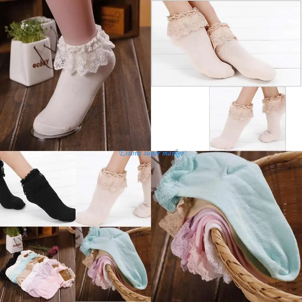 090B Princess Girl Sweet Women Ladies Vintage Lace Ruffle Frilly Ankle Socks New
090B Princess Girl Sweet Women Ladies Vintage Lace Ruffle Frilly Ankle Socks New