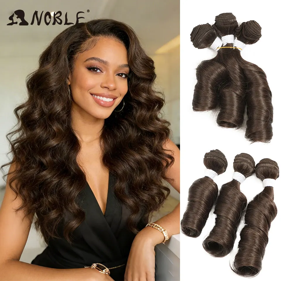 Noble "10-12 Inch Dark Brown Synthetic Hair Bundles Loose Wave Heat Resistant Weft Extensions for Women | Fast Shipping"
Noble "10-12 Inch Dark Brown Synthetic Hair Bundles Loose Wave Heat Resistant Weft Extensions for Women | Fast Shipping"