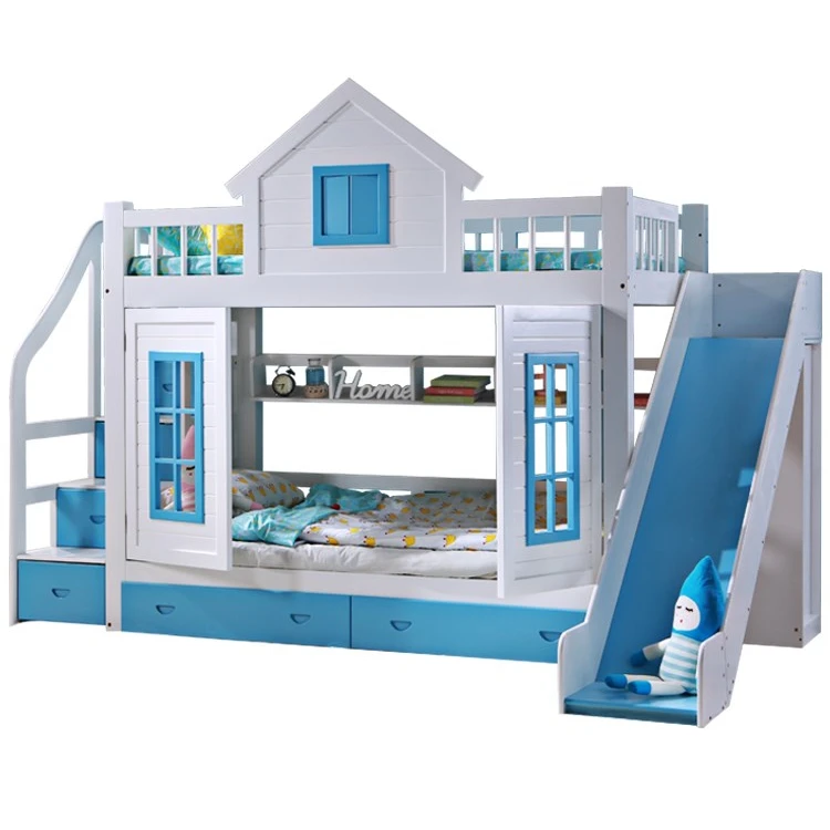 European Design Solid Wood Convertible Multifunction Wooden Princess Bunk Bed Kids Bunk Bed With Slide and Table for Children
European Design Solid Wood Convertible Multifunction Wooden Princess Bunk Bed Kids Bunk Bed With Slide and Table for Children