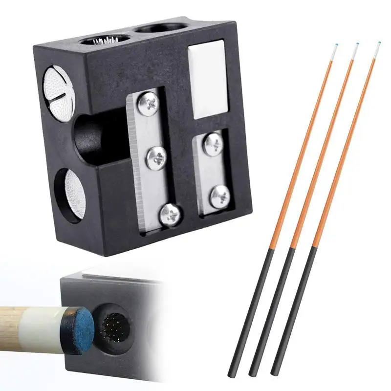Billiard Cue Tip Grinding Tool 11-in-1 Billiard Cue Tip Shaper Cue Tips Trimmer Maintenance Tool Portable Billiard Repair Tool
Billiard Cue Tip Grinding Tool 11-in-1 Billiard Cue Tip Shaper Cue Tips Trimmer Maintenance Tool Portable Billiard Repair Tool