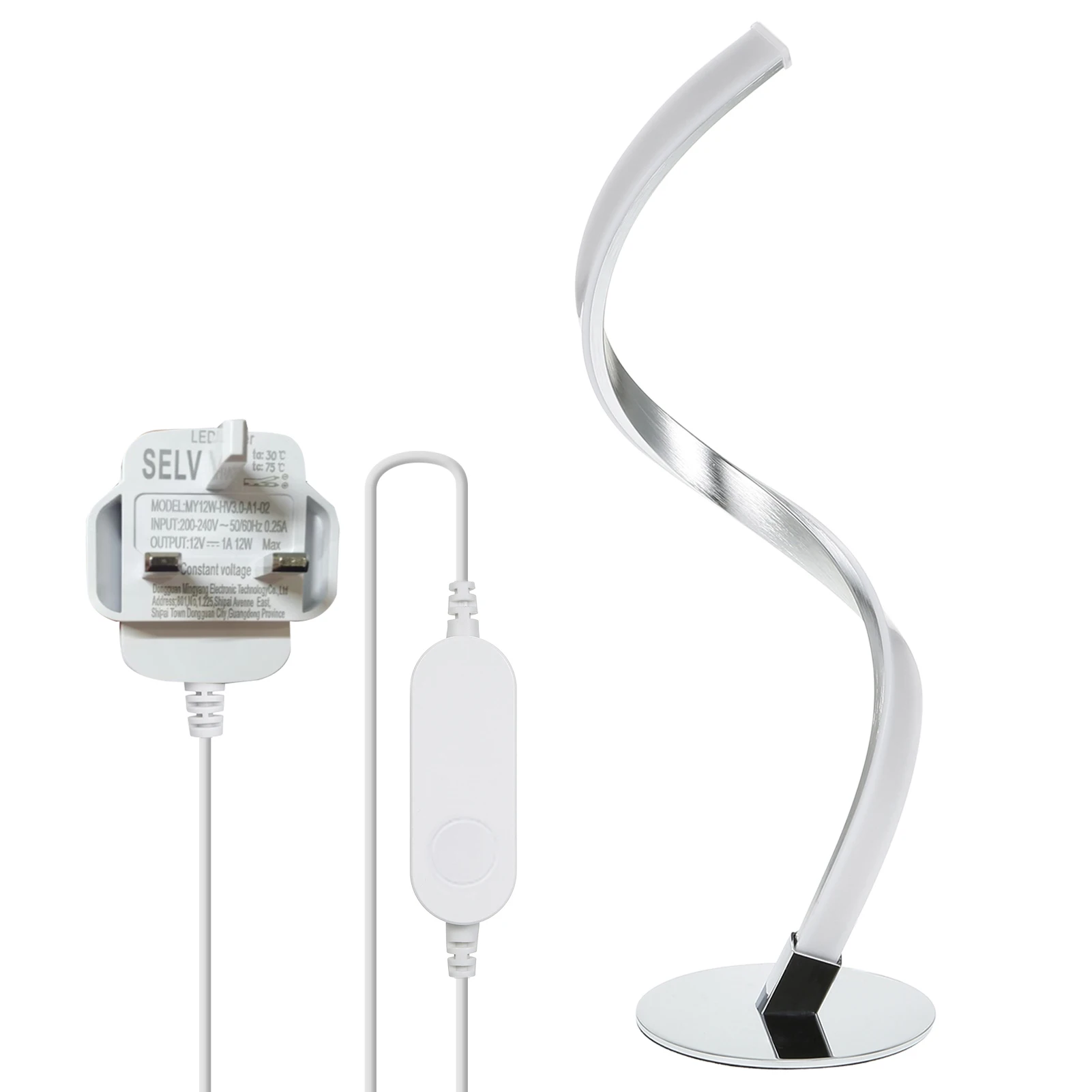 Tomshine Spiral LED Table Light Dimmable 3 Lighting Colors Bedside Desk Lamp Nightstand Lamp for Bedroom Living Room
Tomshine Spiral LED Table Light Dimmable 3 Lighting Colors Bedside Desk Lamp Nightstand Lamp for Bedroom Living Room