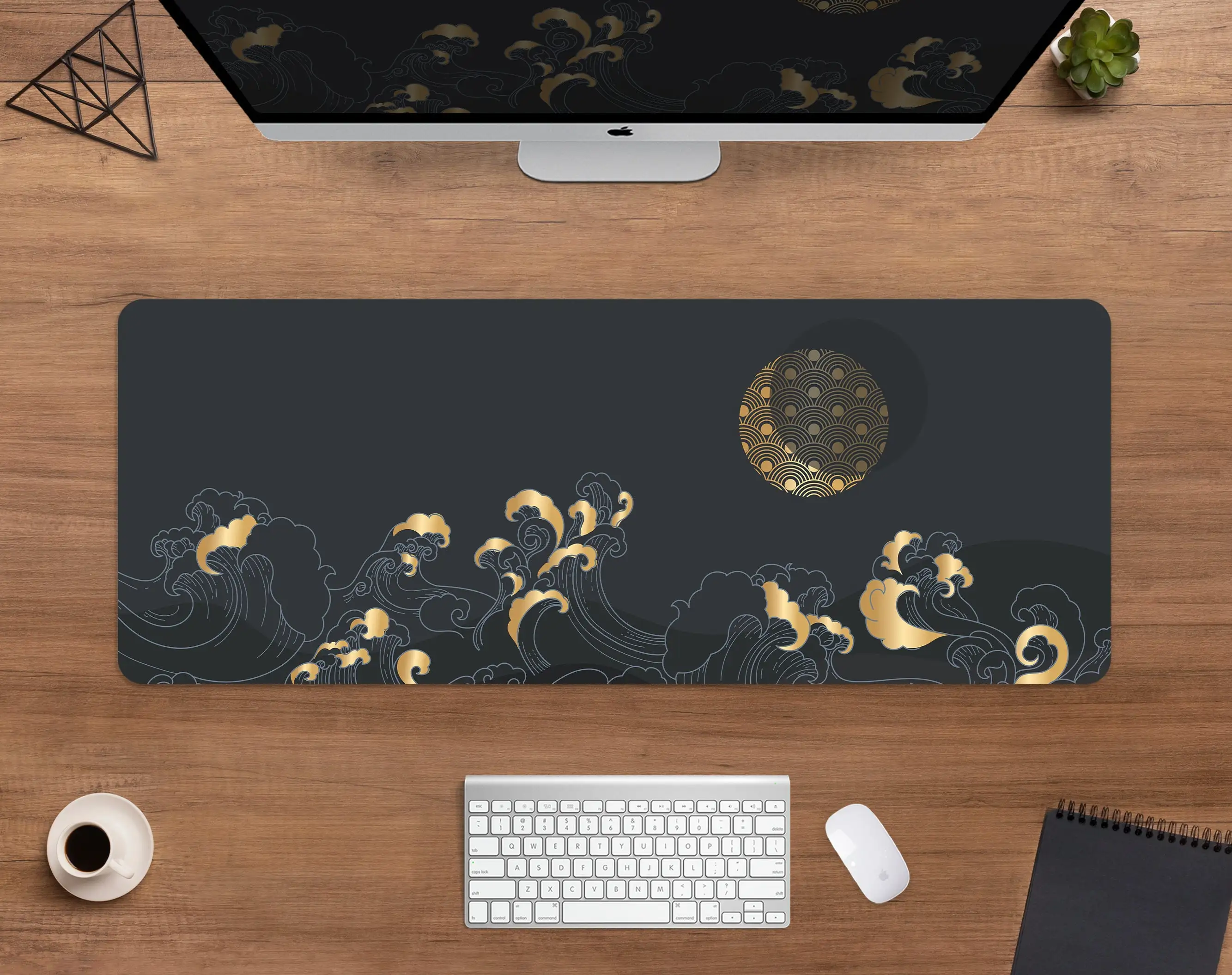 Gold Wave Desk Mat Mousepad,XXL Black Abstract Ocean and Sun Japan,boho Chic Desk Accessories,gaming Deskmat Mouse Pad Large
Gold Wave Desk Mat Mousepad,XXL Black Abstract Ocean and Sun Japan,boho Chic Desk Accessories,gaming Deskmat Mouse Pad Large