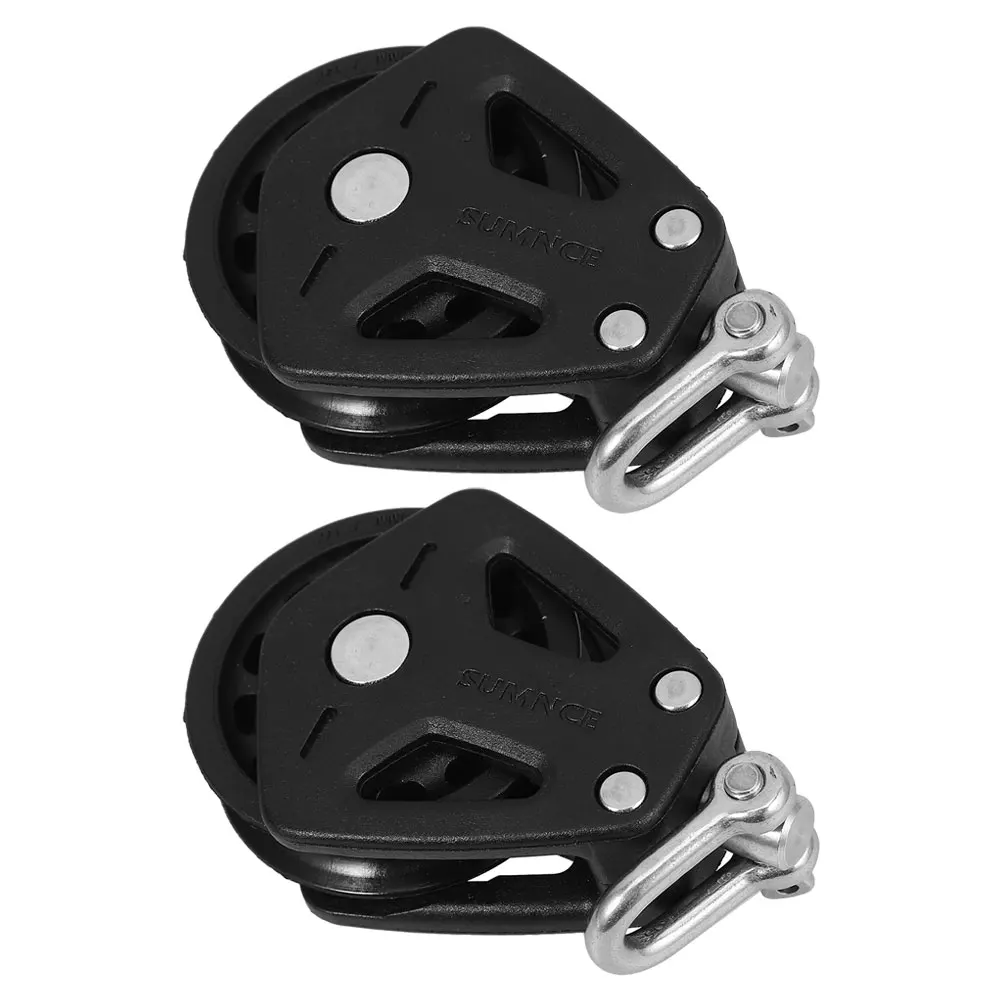 2pcs Pulley Bearing Double Swivel Smooth Rotation Black Weight Cable System Sailboat Gym Stainless Steel Block
2pcs Pulley Bearing Double Swivel Smooth Rotation Black Weight Cable System Sailboat Gym Stainless Steel Block