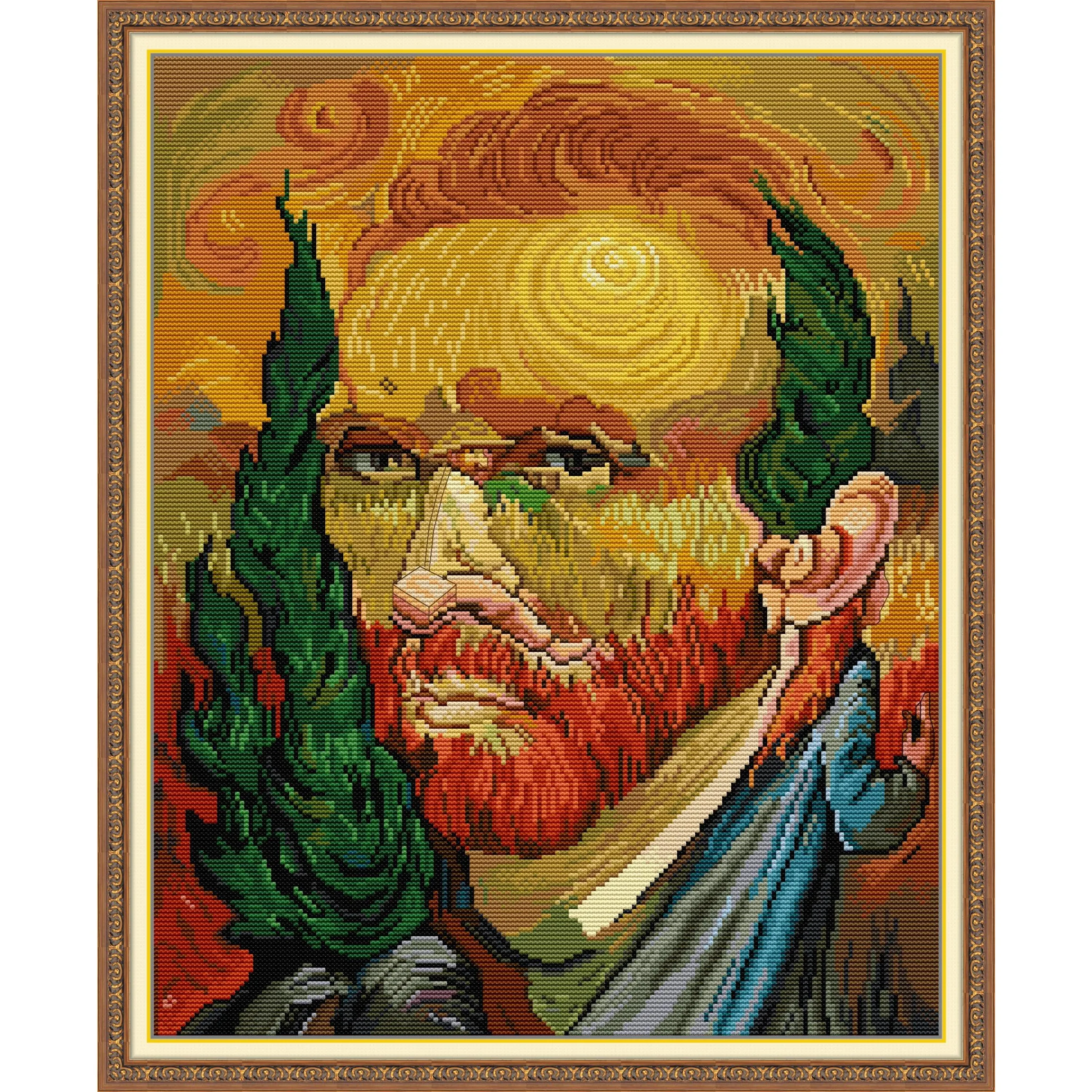 Soulgift News Набор для вышивки крестом с предварительной печатью, штампованная ткань Аида с нитками DMC, набор для вышивания - Ван Гог Creative
Soulgift News Набор для вышивки крестом с предварительной печатью, штампованная ткань Аида с нитками DMC, набор для вышивания - Ван Гог Creative