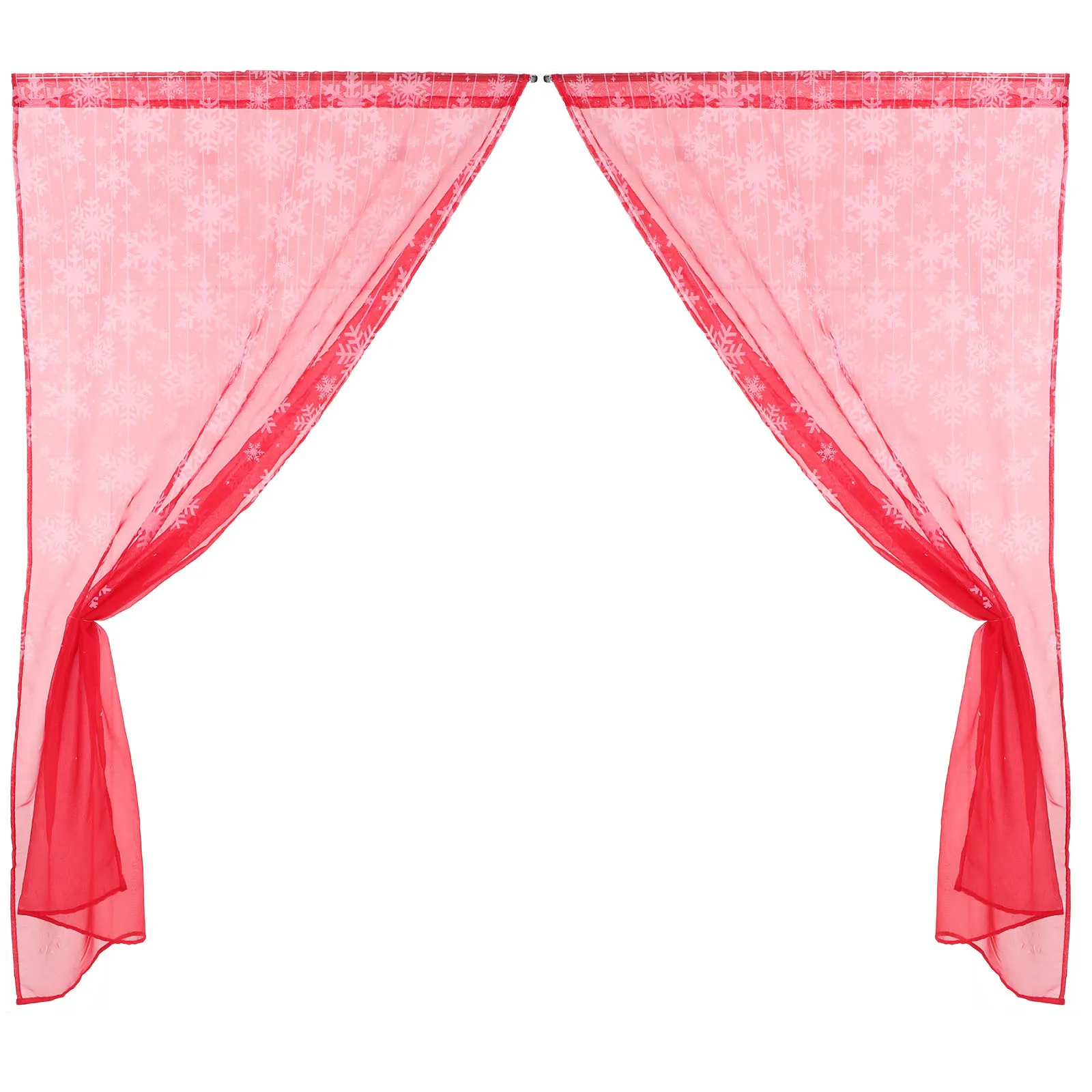 Red Snowflake Christmas Sheer Curtain 2 Panel Holiday Window Valance Festive Kitchen Living Room Decoration Christmas Valavces
Red Snowflake Christmas Sheer Curtain 2 Panel Holiday Window Valance Festive Kitchen Living Room Decoration Christmas Valavces