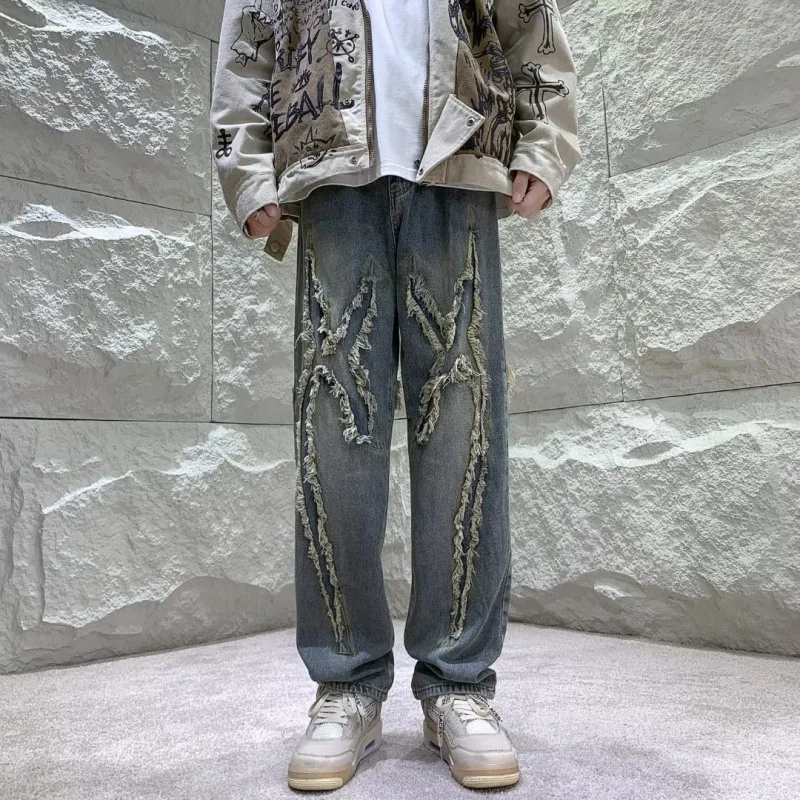 Fashion Spring Autumn New Men Hip Hop All-In-One Mopping Pants Ins Tide Street Trend Straight Leg High-Waisted Jeans Men Brushed
Fashion Spring Autumn New Men Hip Hop All-In-One Mopping Pants Ins Tide Street Trend Straight Leg High-Waisted Jeans Men Brushed