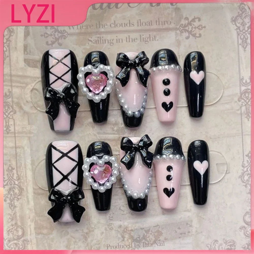 Handwork Manufacture Pink Love Diamond Setting Bow Cartoon Press-on Nails Girl Accessory Fake Nails Decoration Festivals Gift
Handwork Manufacture Pink Love Diamond Setting Bow Cartoon Press-on Nails Girl Accessory Fake Nails Decoration Festivals Gift