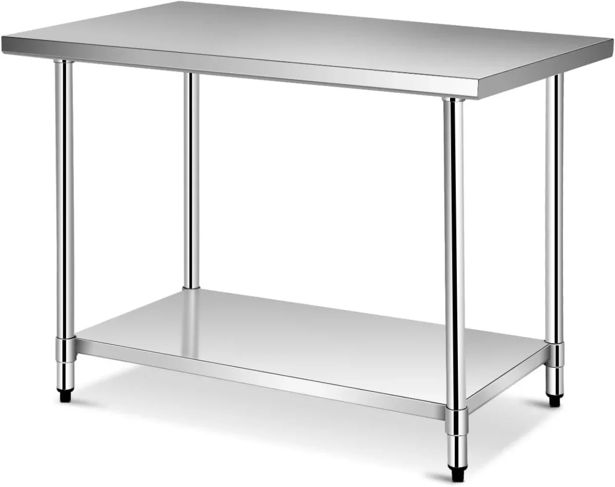 2024 NewGiantex 48 x 30 Inches Stainless Steel Food Prep Table, Heavy Duty Commercial Kitchen Metal Table with Adjustable Lower
2024 NewGiantex 48 x 30 Inches Stainless Steel Food Prep Table, Heavy Duty Commercial Kitchen Metal Table with Adjustable Lower