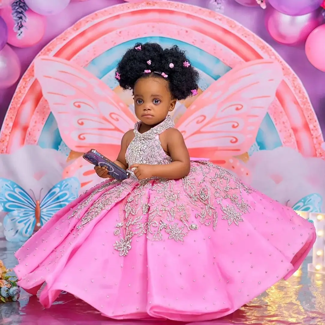 Luxury Pink Beading Girl's Birthday Party Dresses Customized High Neck Flower Girl Dress Baby Girl Pageant Gowns for Photoshoot
Luxury Pink Beading Girl's Birthday Party Dresses Customized High Neck Flower Girl Dress Baby Girl Pageant Gowns for Photoshoot