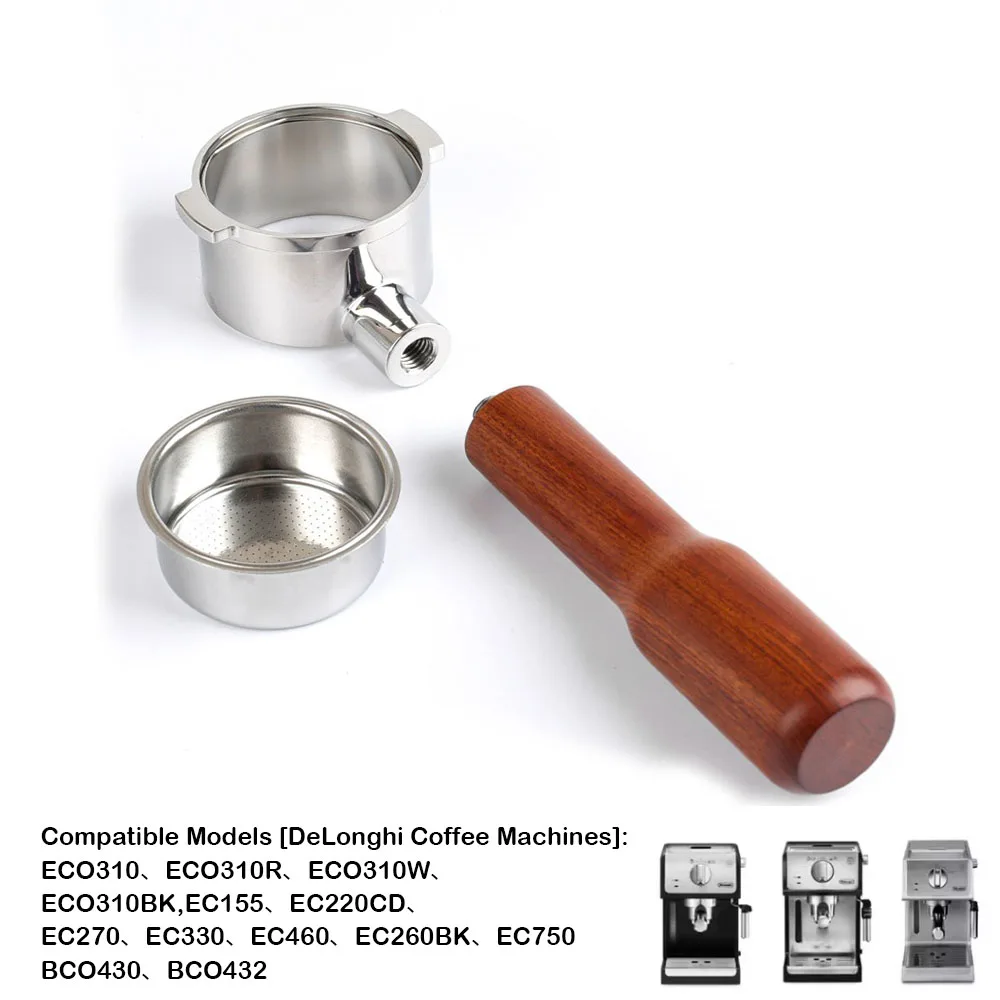 51mm Bottomless Portafilter 2 Ears for Delonghi ECP3420/BCO430/EC260 | Stainless Steel Filter Basket and wood/ABS Handle
51mm Bottomless Portafilter 2 Ears for Delonghi ECP3420/BCO430/EC260 | Stainless Steel Filter Basket and wood/ABS Handle
